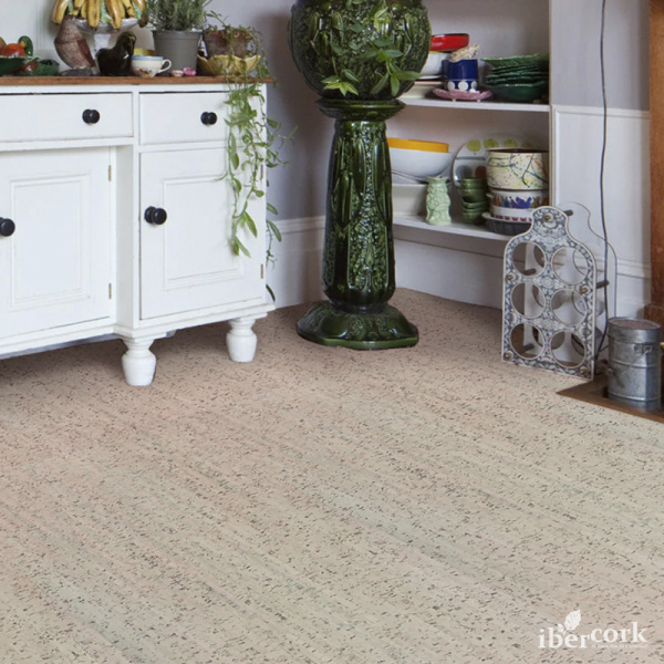 Пробковый замковый паркет EasyCork Лагуна крем